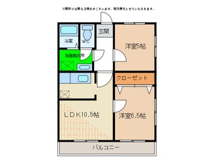 浅井ハイツの物件間取画像